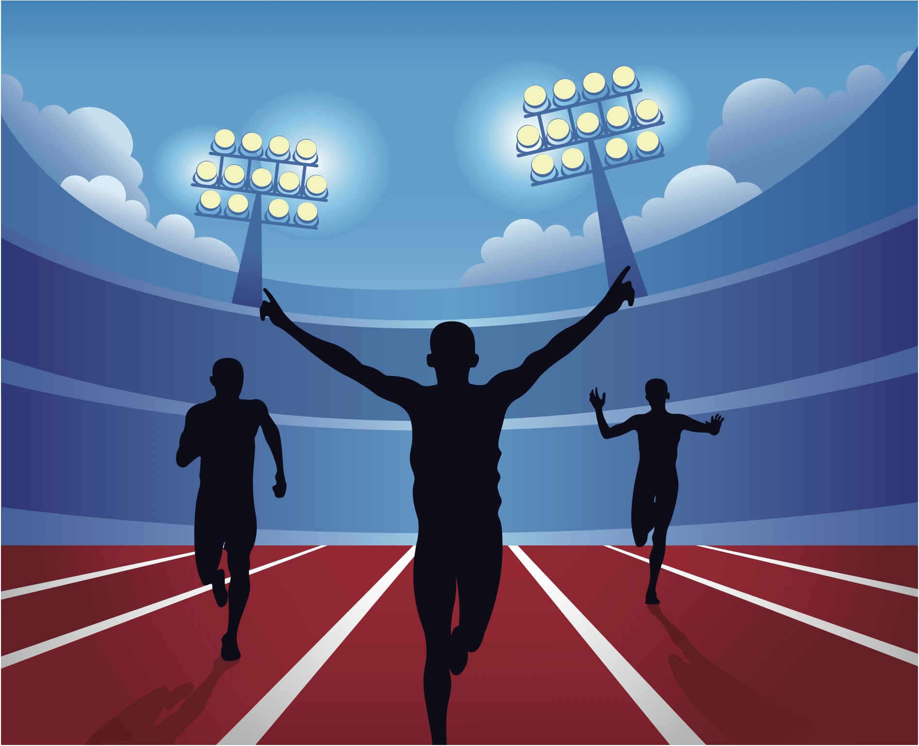 person winning race