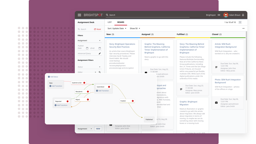 CMS, Content and Project Management SOftware - Brightspot