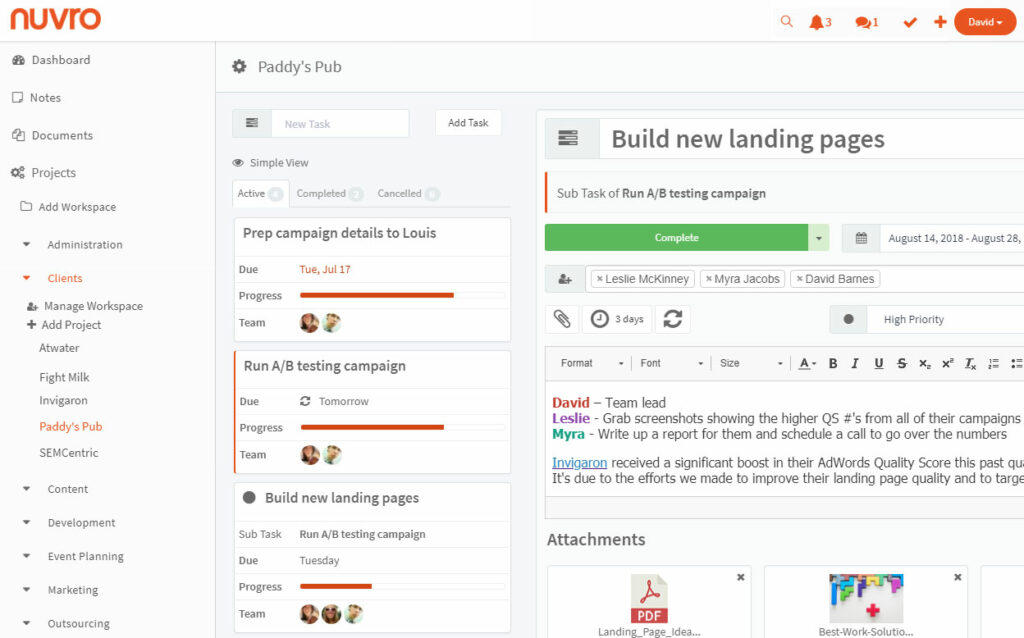 East Project Management Software - Nuvro