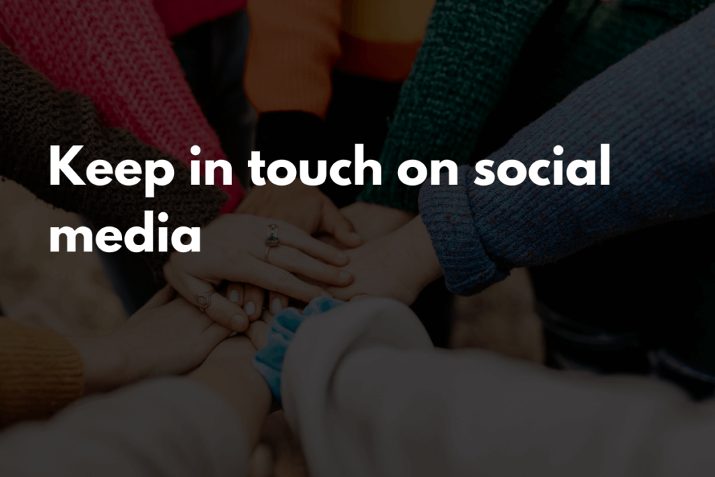 Keep in Touch on Social Media