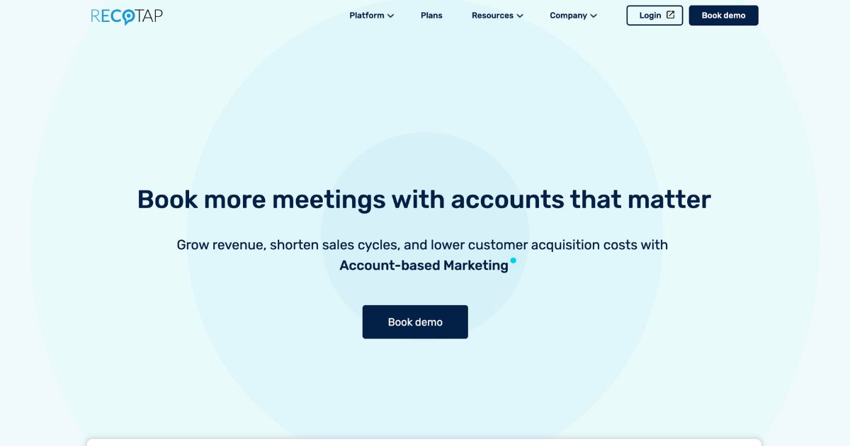 Recotap: Accelerate sales and revenue with AI-powered account-based marketing