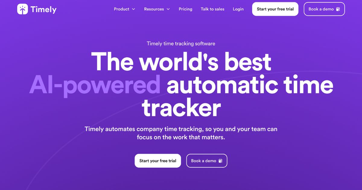 Timely: Revolutionize your time tracking with AI-powered automation