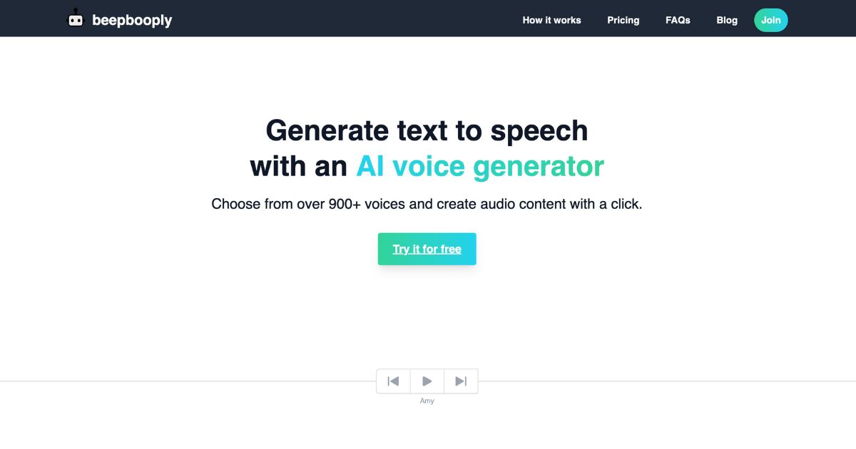 Beepbooply : créez facilement du contenu audio alimenté par l’IA
