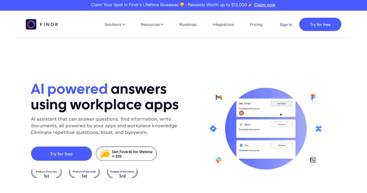 Findr: AI-powered workplace search tool
