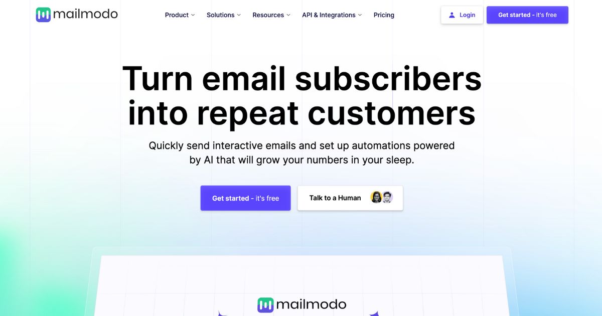 MailModo: Turn email subscribers into repeat customers