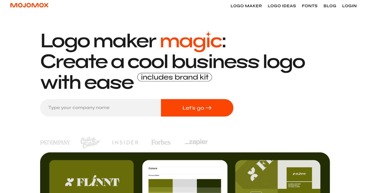 MojoMox: AI logo and brand kit maker