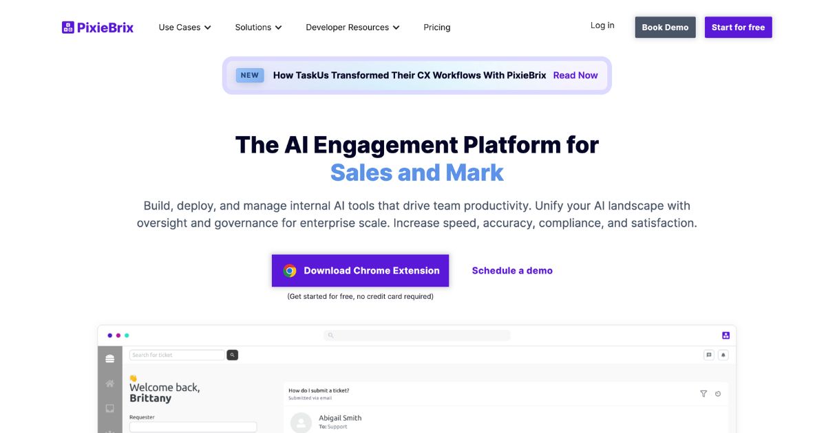 PixieBrix: AI engagement platform