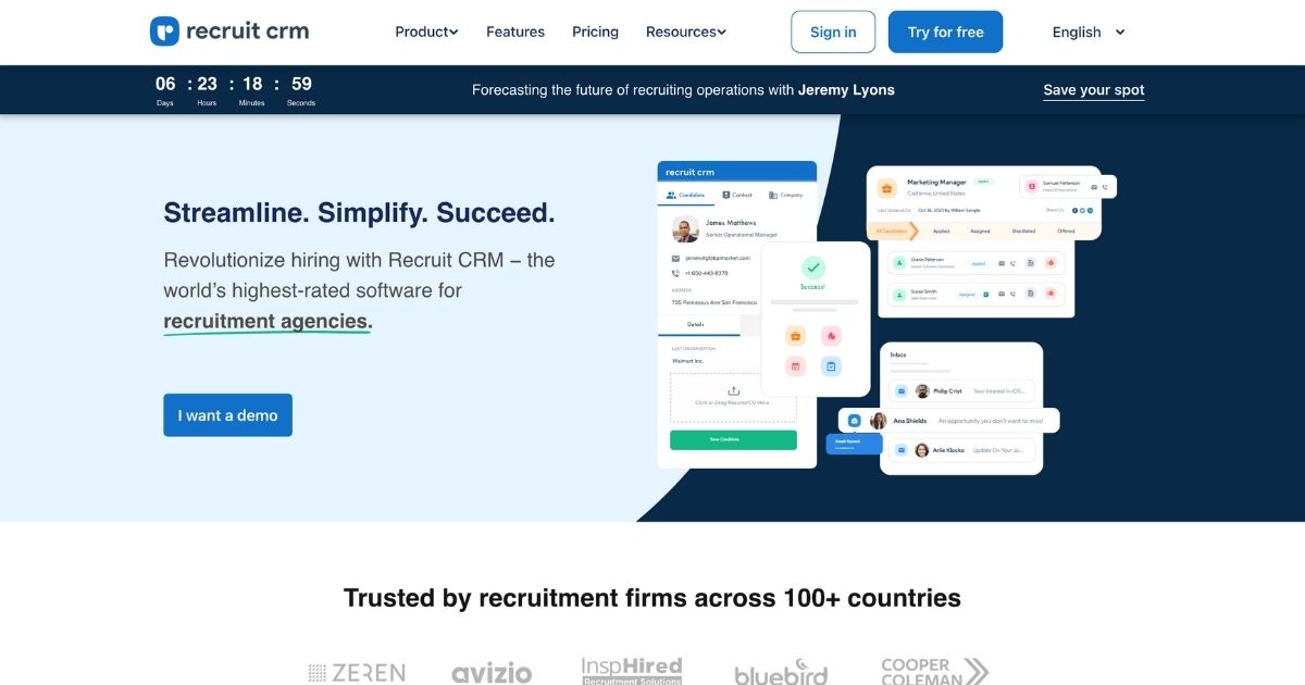 RecruitCRM: AI and automation for hiring success