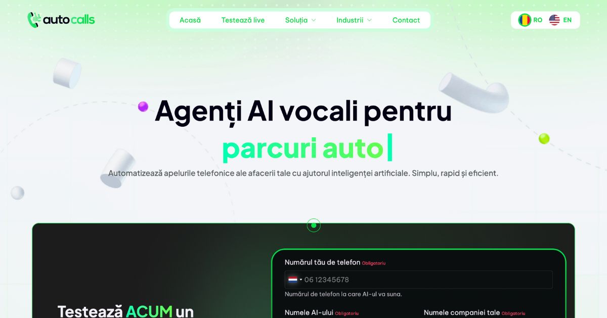 AutoCalls: AI voice agents for car fleets