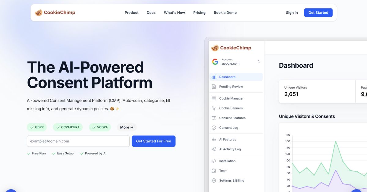CookieChimp: AI-powered consent management