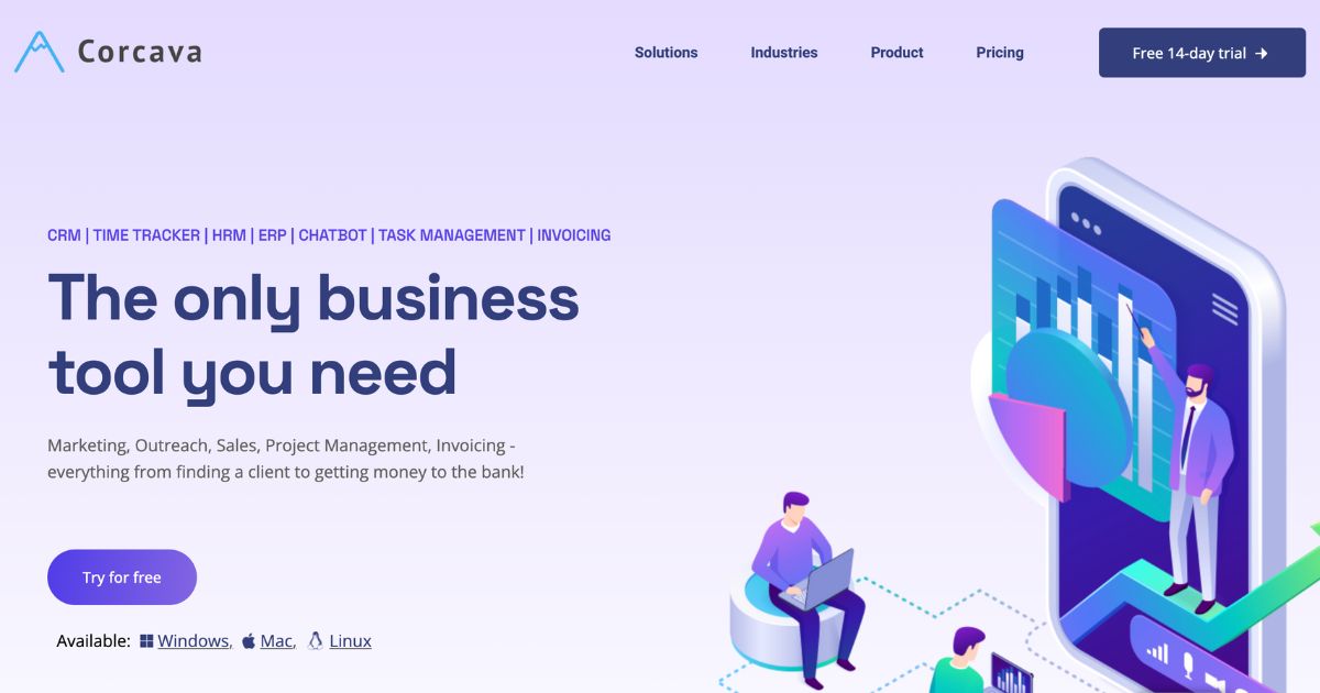 Corcava: All-in-one business management tool