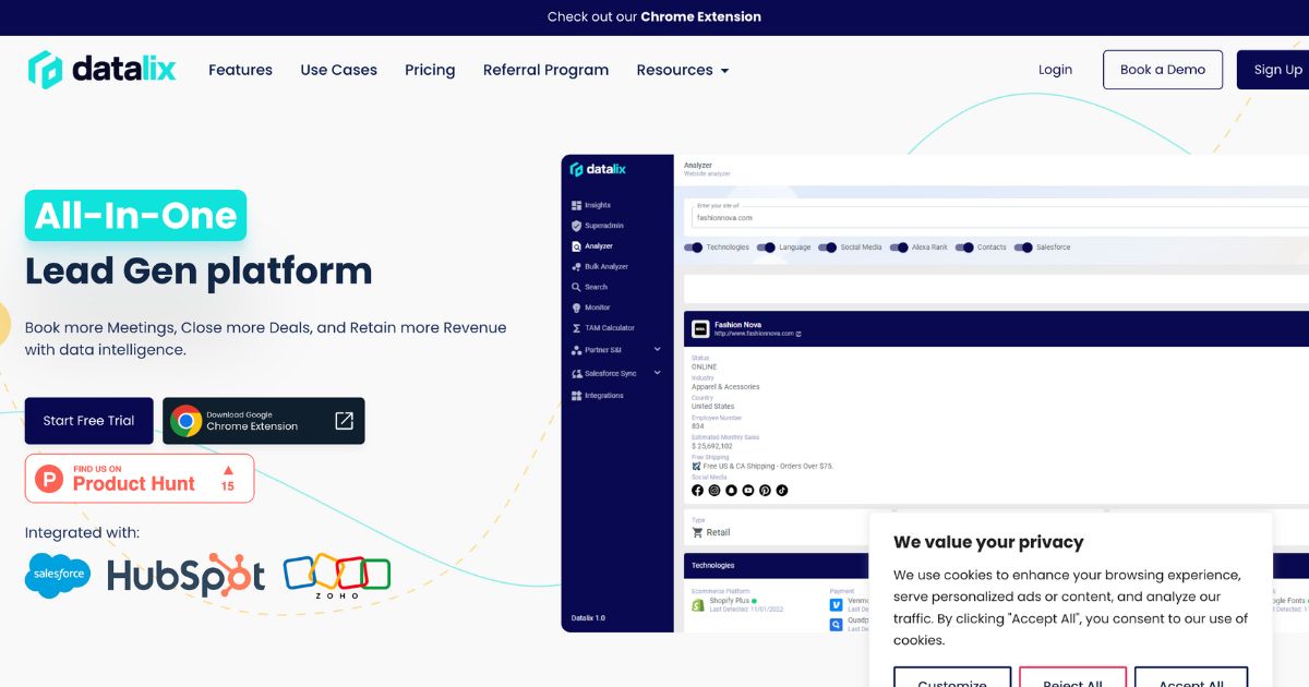 Datalix: All-In-one data intelligence tool