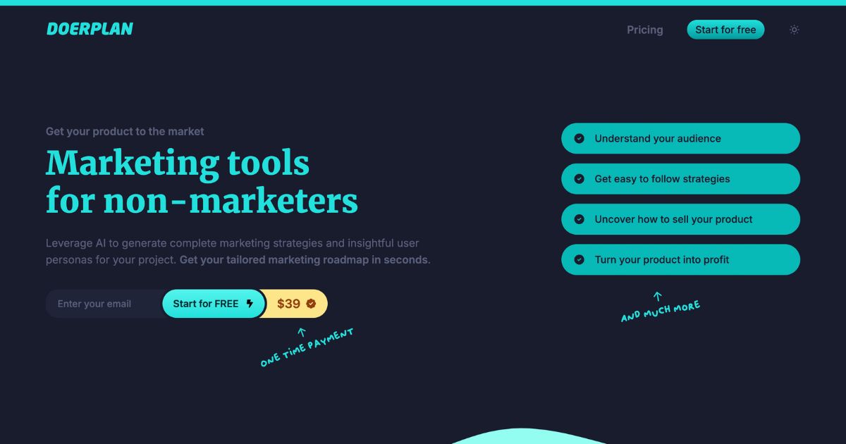 DoerPlan: Comprehensive tool for marketers