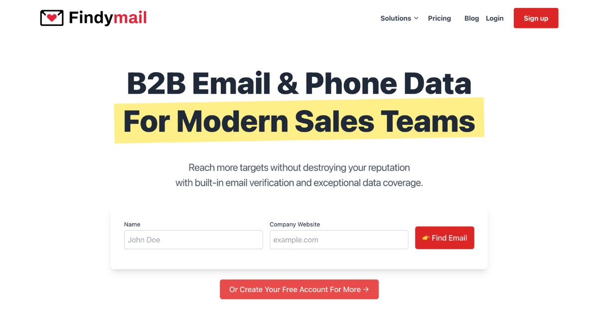 FindyMail: B2B Email Finder Tool