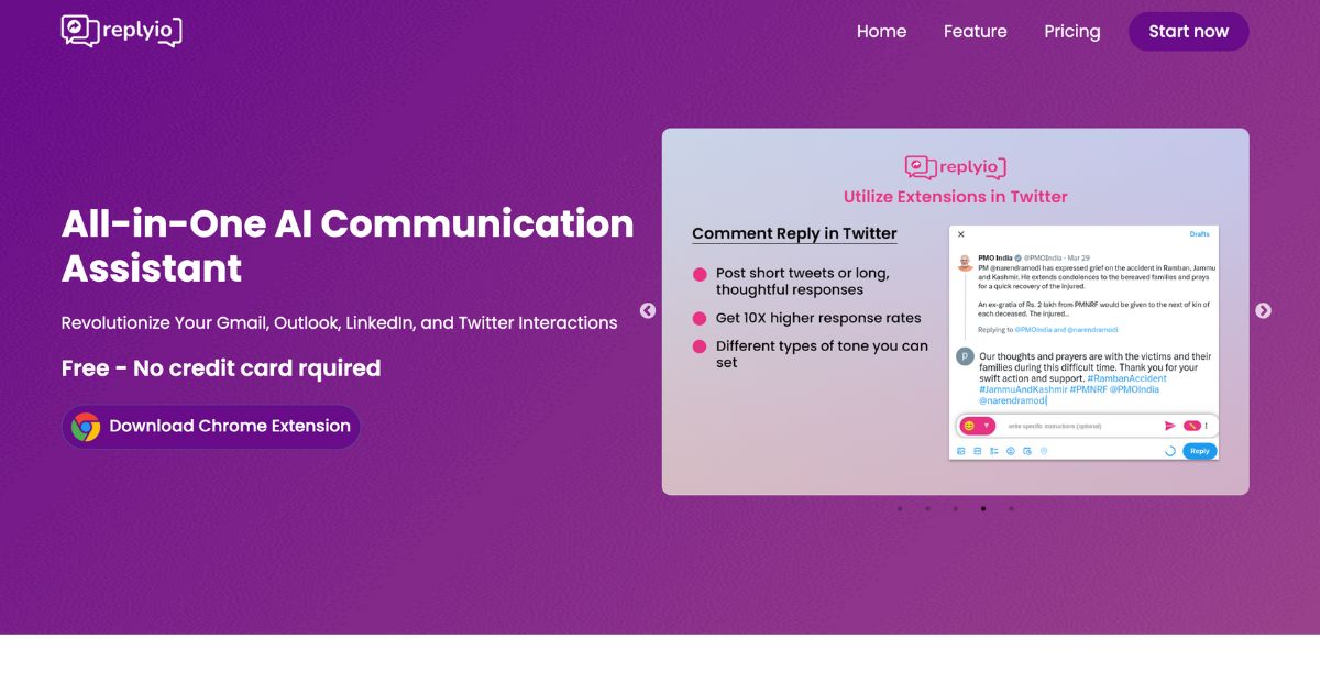 Replyio: Intelligent Communication Assistant Tool