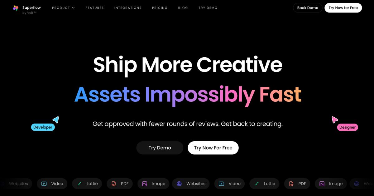 Superflow: Collaboration platform for creative assets