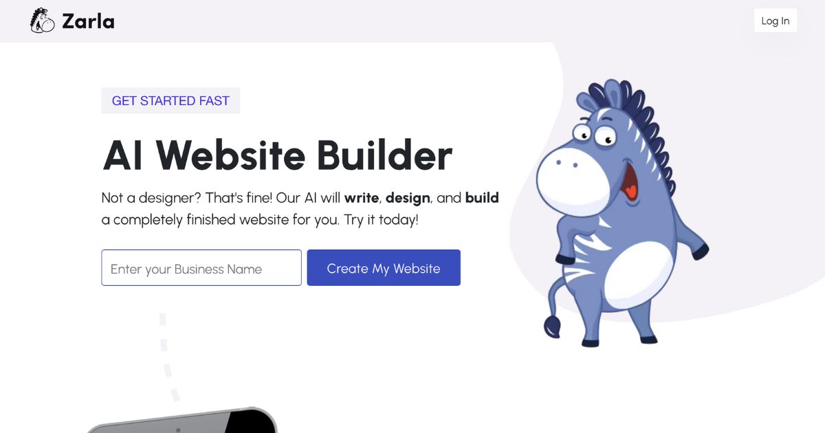 Zarla: AI website builder and editor