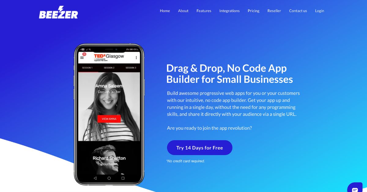 Beezer: Drag & drop, no code app builder – Dynamic Business