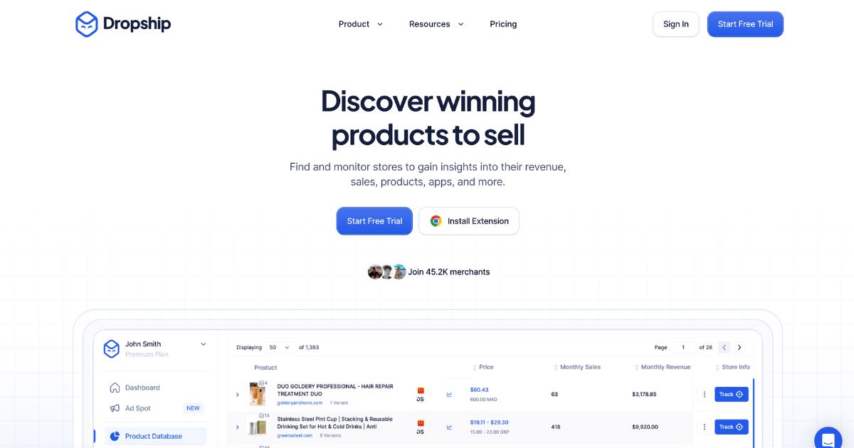 Dropship: Product research made easy