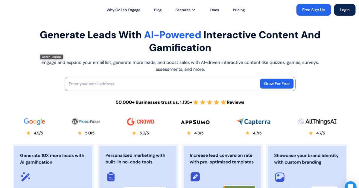 GozenEngage: AI-powered lead generation and gamification – Dynamic Business