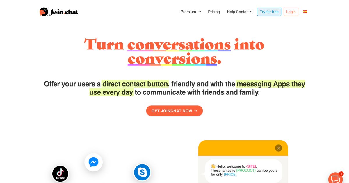 JoinChat: Conversations to conversions