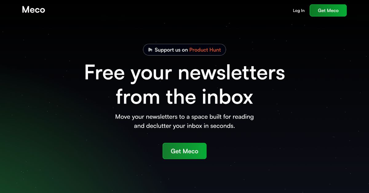 Meco: Newsletter aggregator for business managers