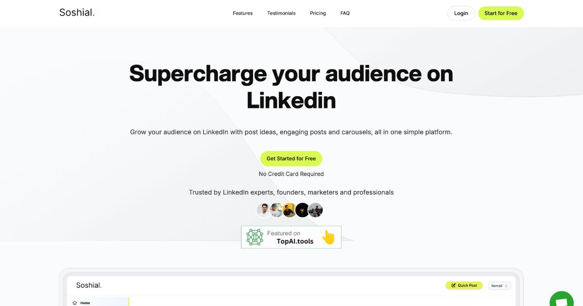 Soshial: LinkedIn content solution – Dynamic Business