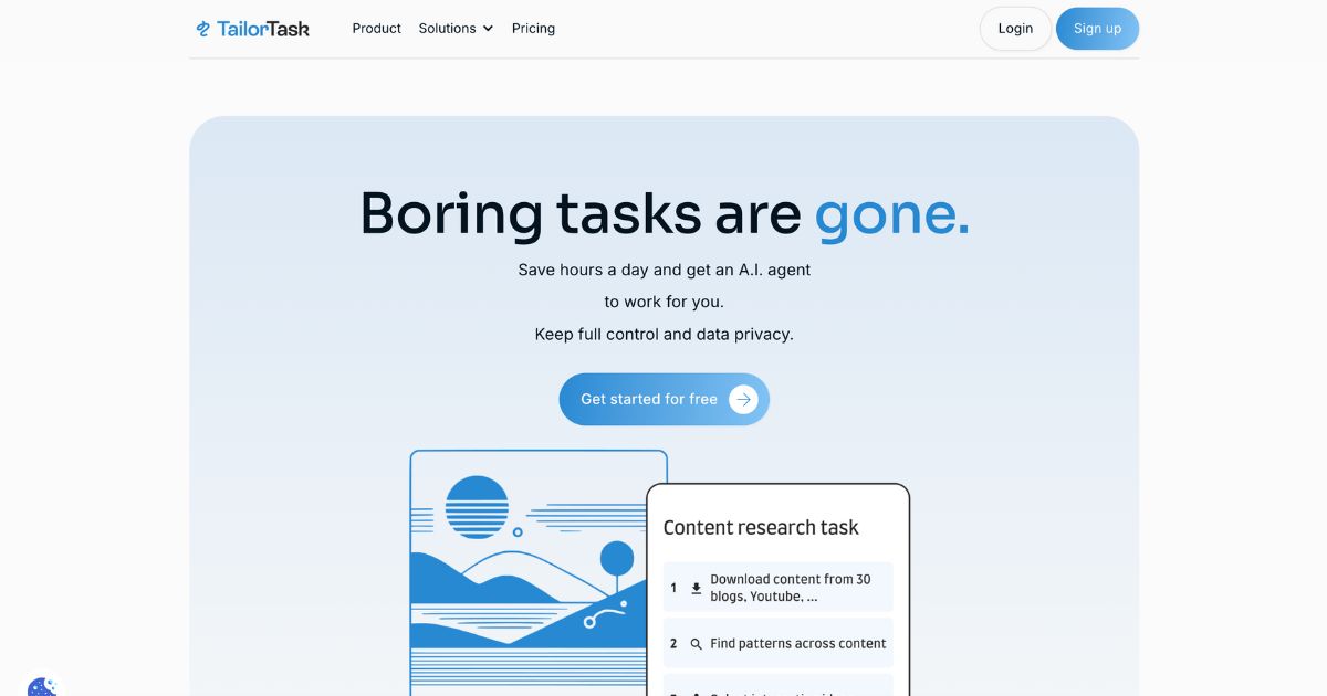 TailorTask: Automated task manager