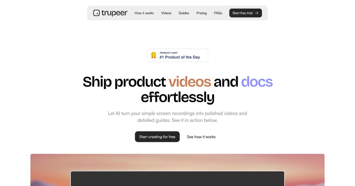 Trupeer: AI-powered video and doc creation – Dynamic Business