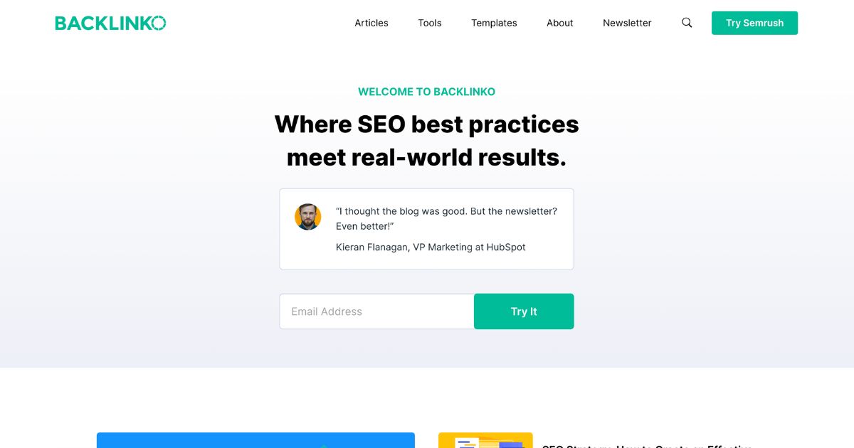 Backlinko: SEO and marketing tool