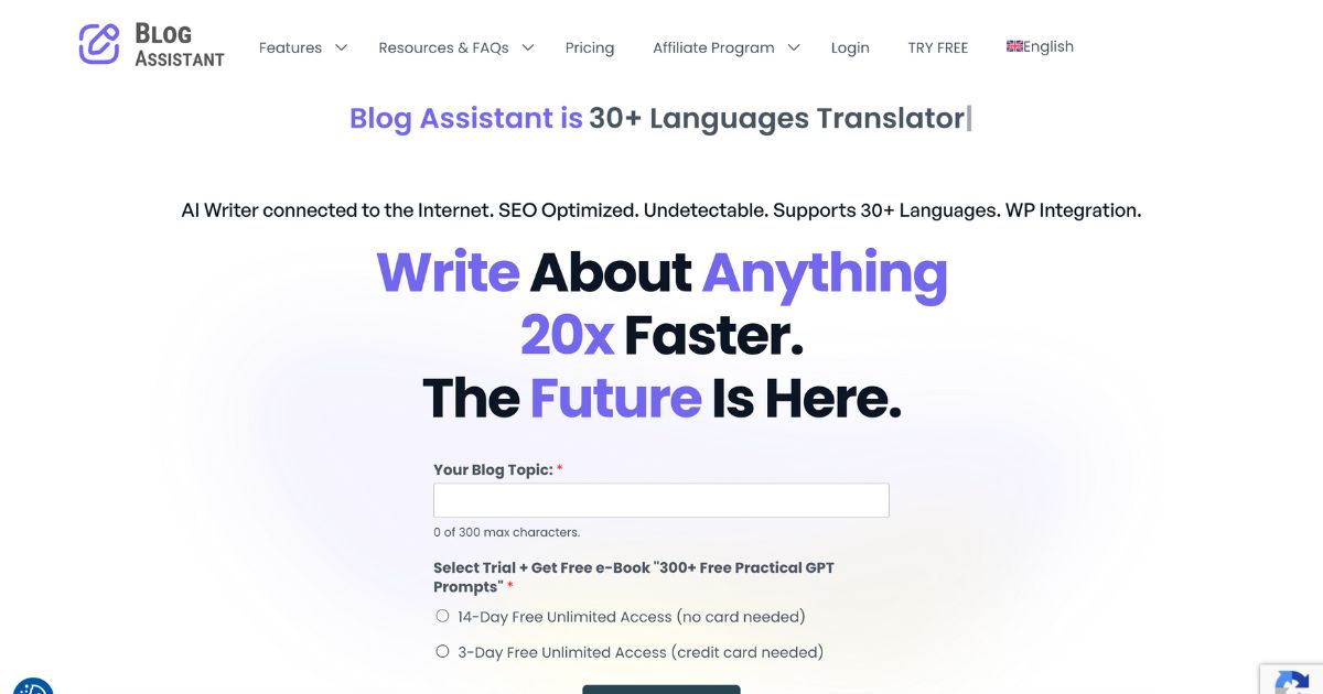 BlogAssistant: AI content creation tool