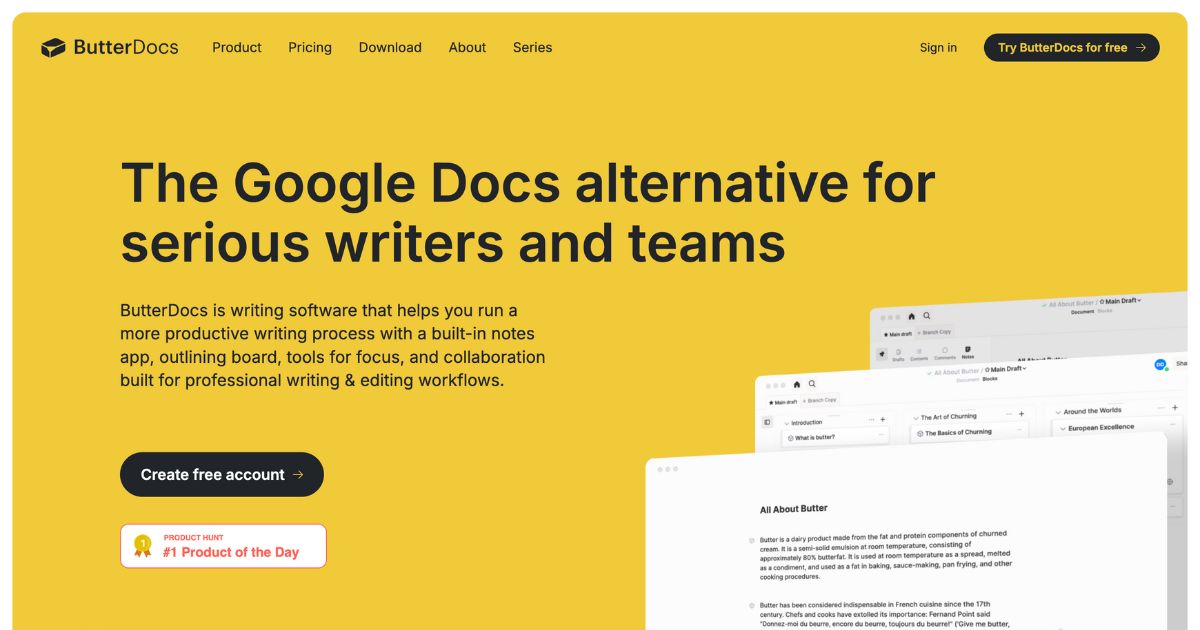 ButterDocs: Efficient writing platform for teams – Dynamic Business