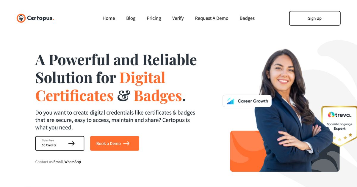 Certopus: Digital credential design tool – Dynamic Business