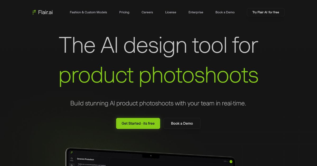 FlairAi: AI for product photoshoots – Dynamic Business