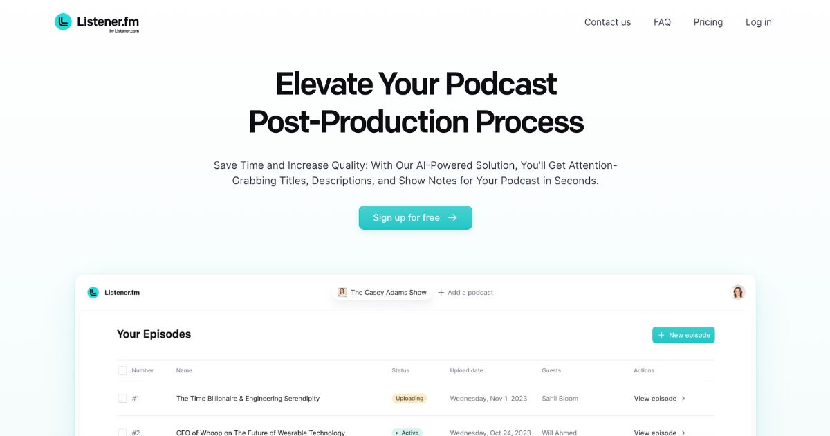 ListenerFM: AI-powered podcast production tool