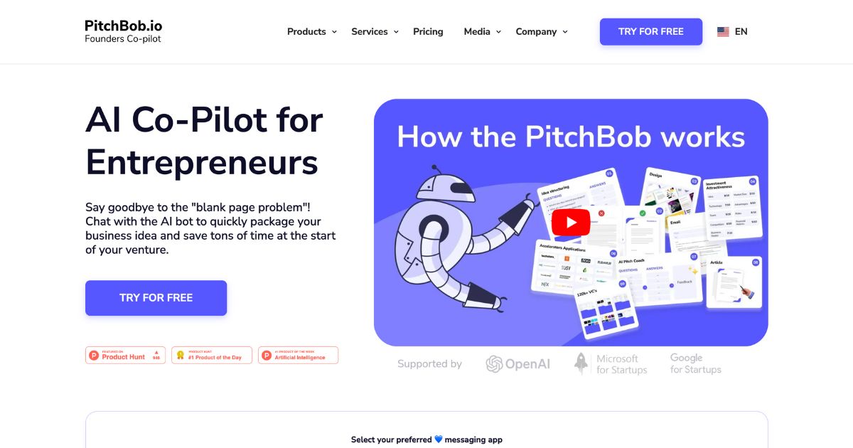 PitchBob: AI co-pilot for entrepreneurs – Dynamic Business