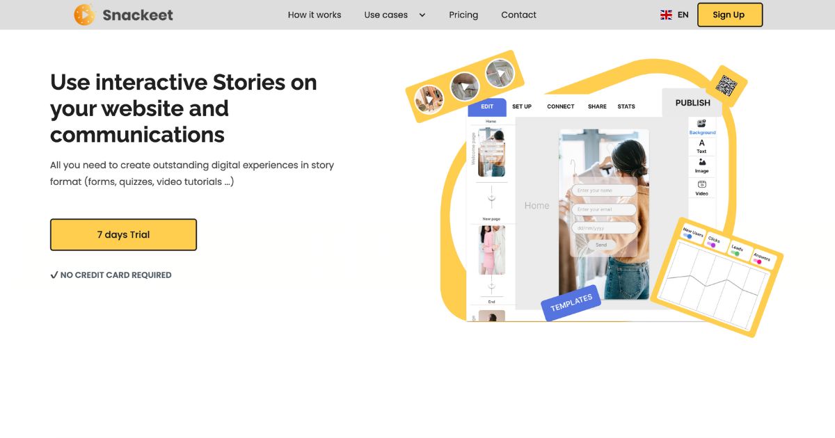 Snackeet: Interactive business story creation – Dynamic Business