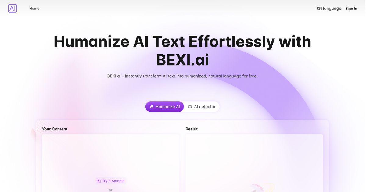 bexiAI: Humanizing AI text