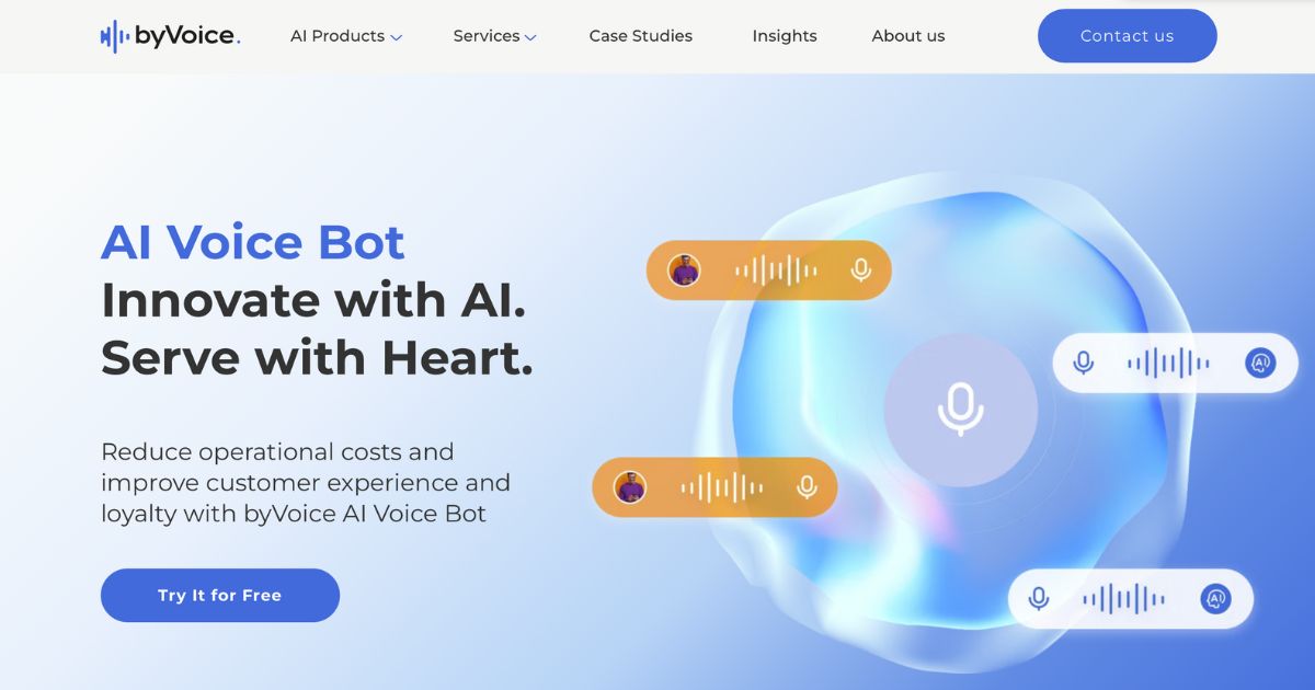 byVoice: AI voice bot for seamless customer support