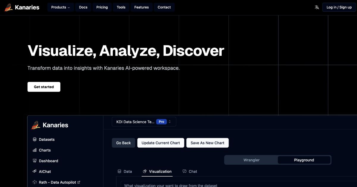 Kanaries: Data visualization and analysis