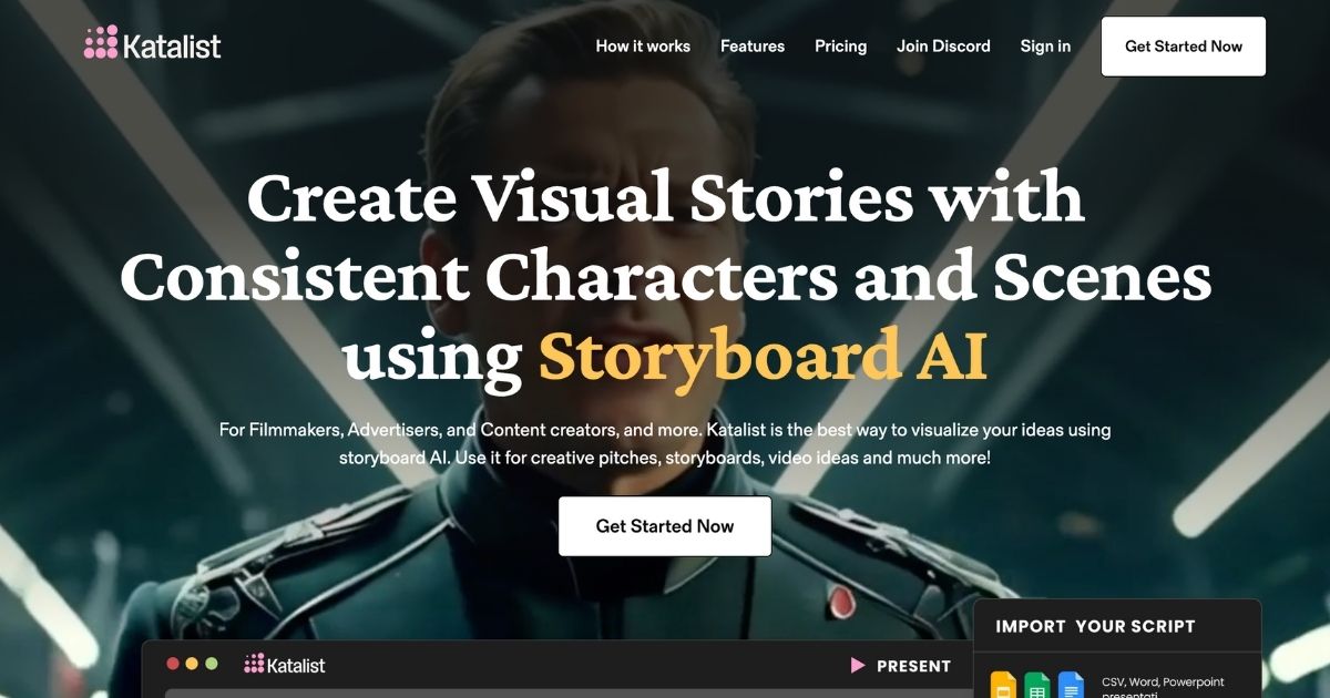 Katalist: Transform scripts to storyboards