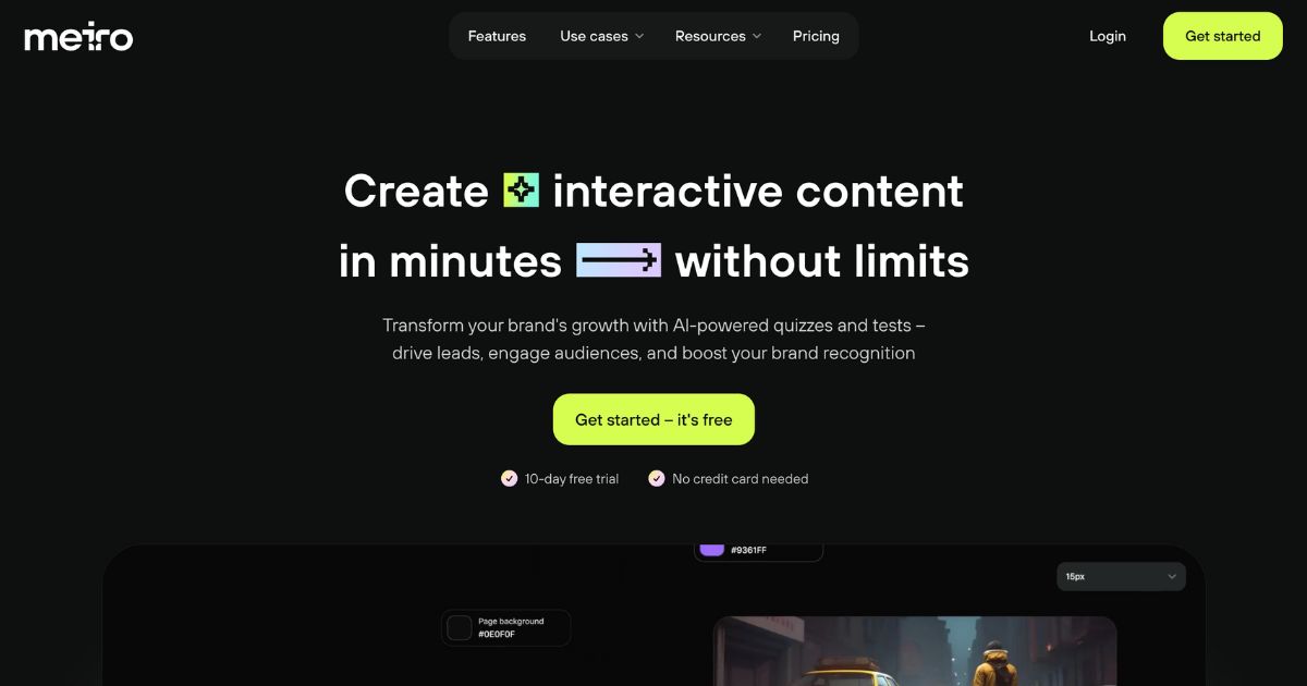 Meiro: AI-powered interactive content tool