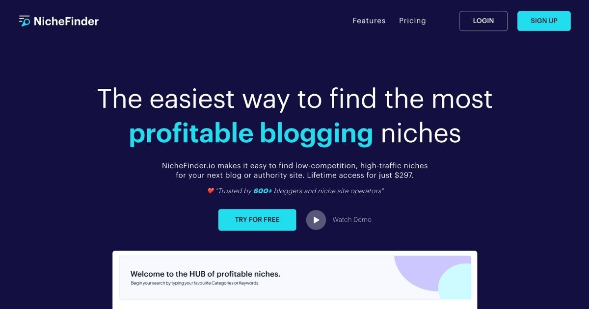 NicheFinder: Find profitable blogging niches