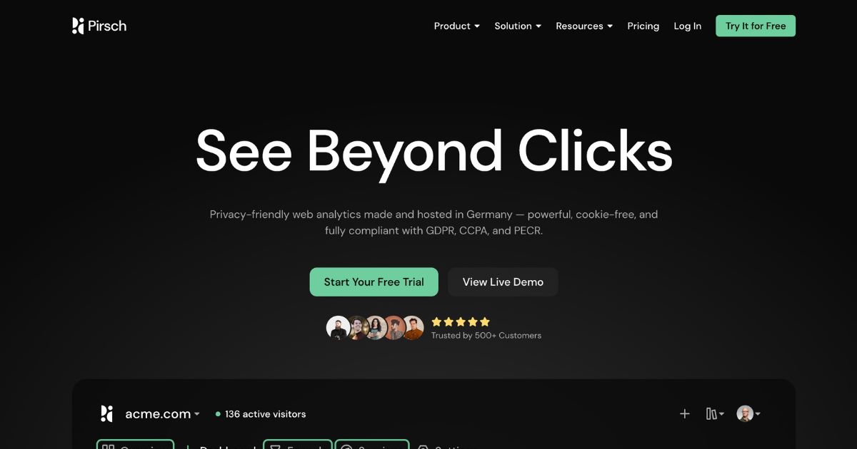 Pirsch: Privacy-friendly analytics, powerful tracking