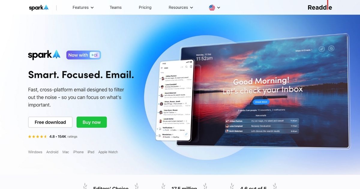 SparkMail: Email focused productivity tool