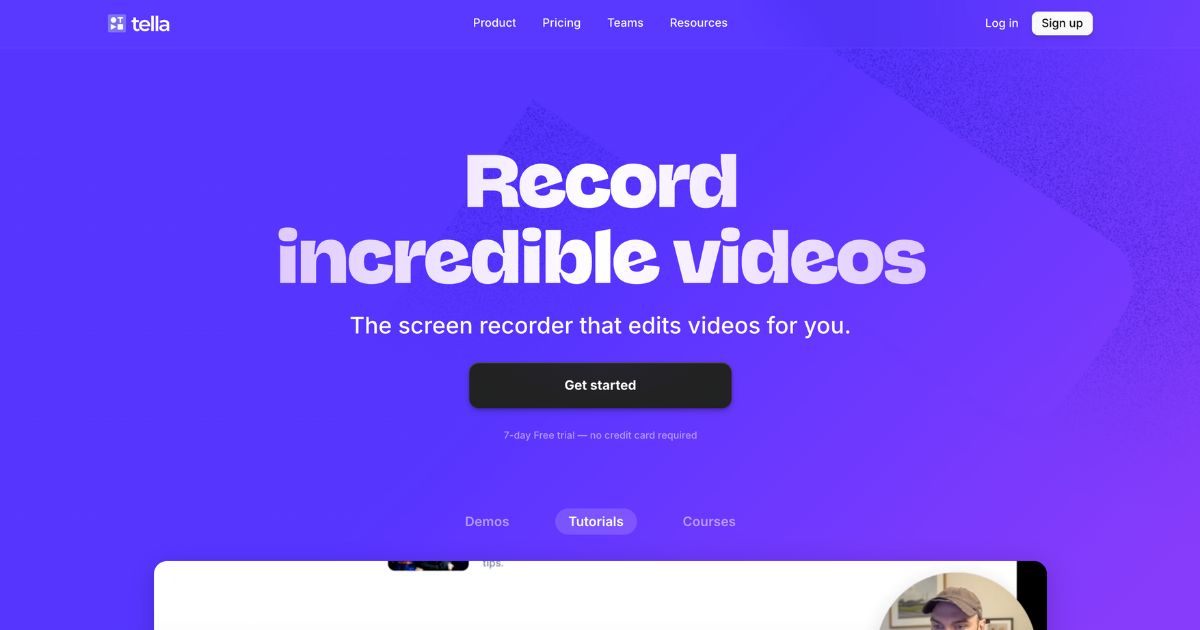 Tella: Business video editing tool