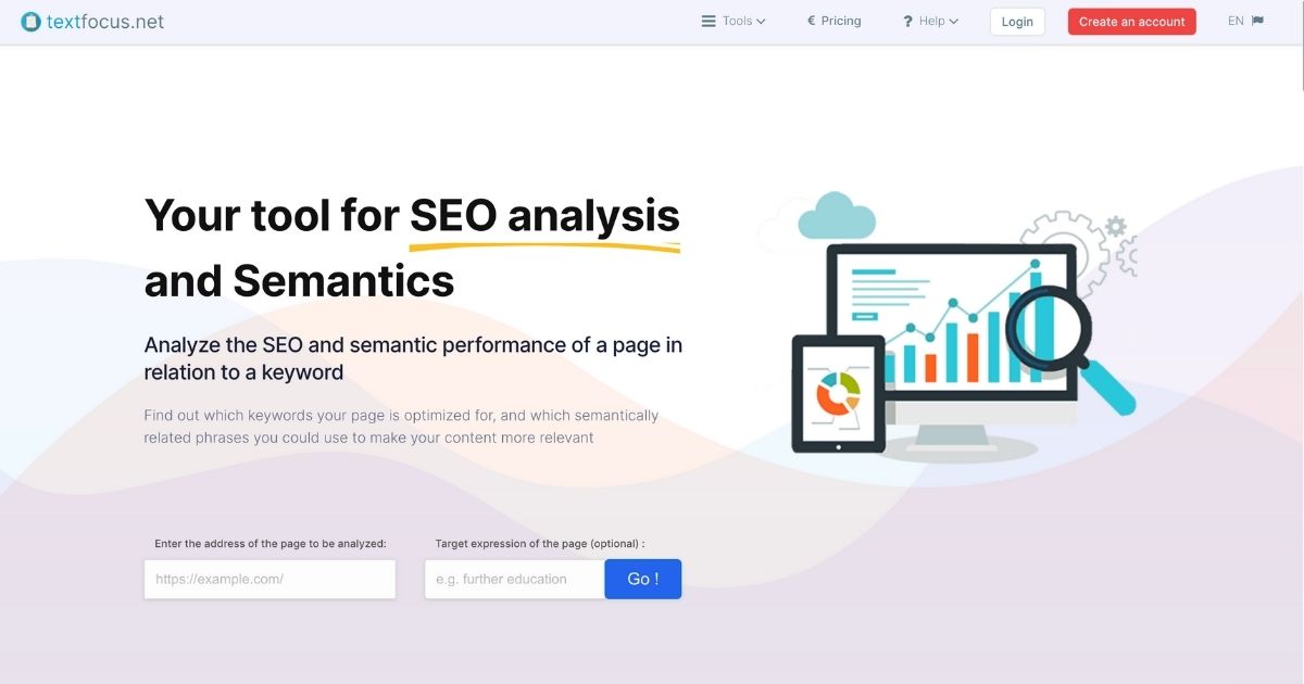 TextFocus: SEO and semantic analysis