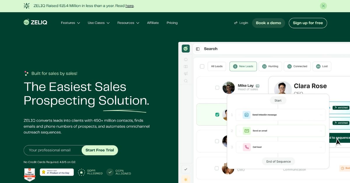 Zeliq: Sales prospecting simplified