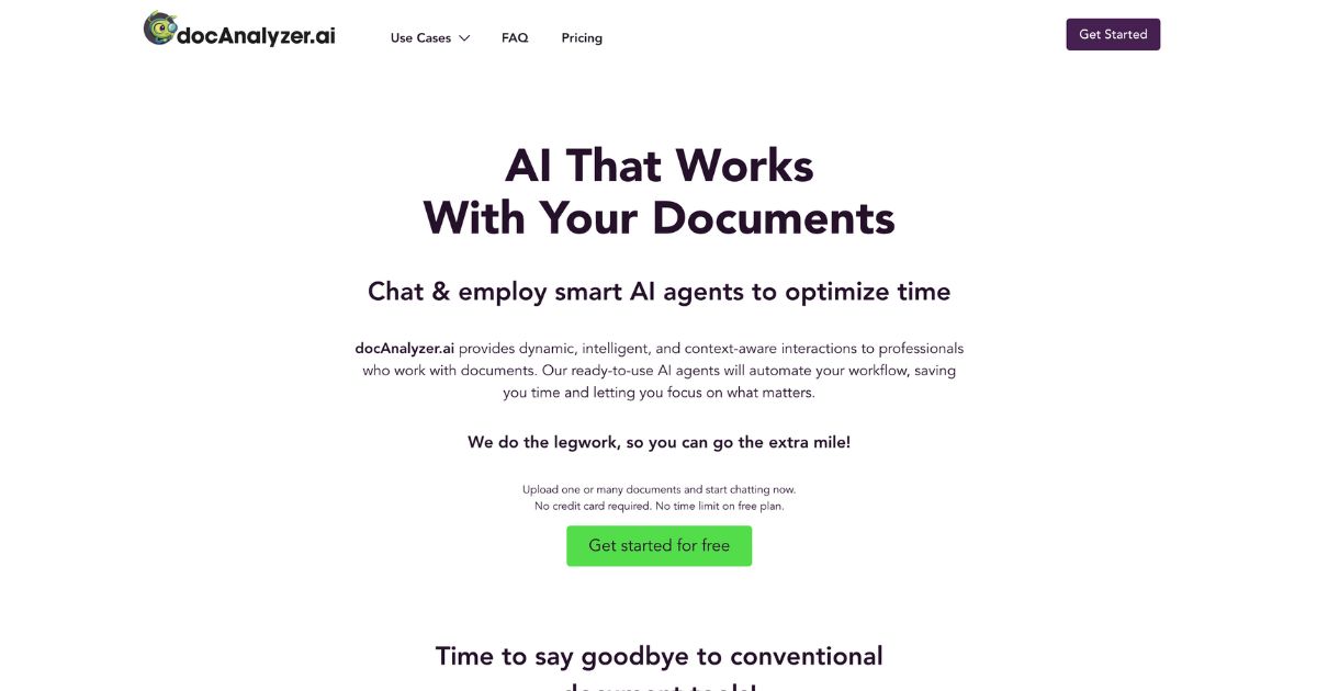 DocAnalyzer: AI document analyzer