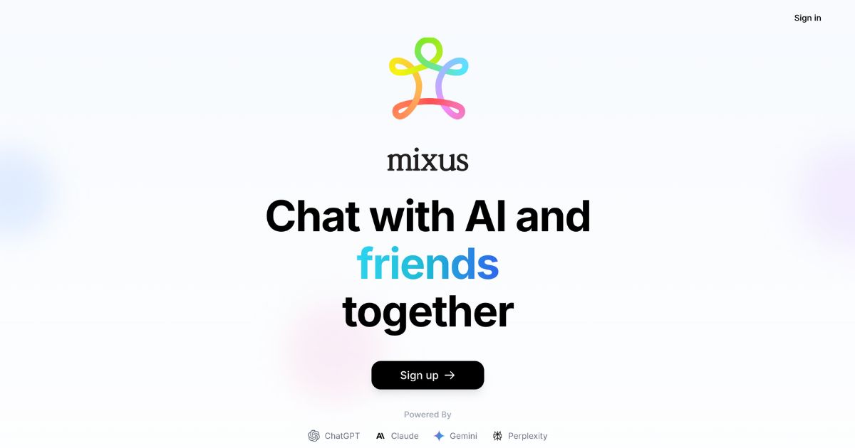 Mixus: Collaborative AI chat platform